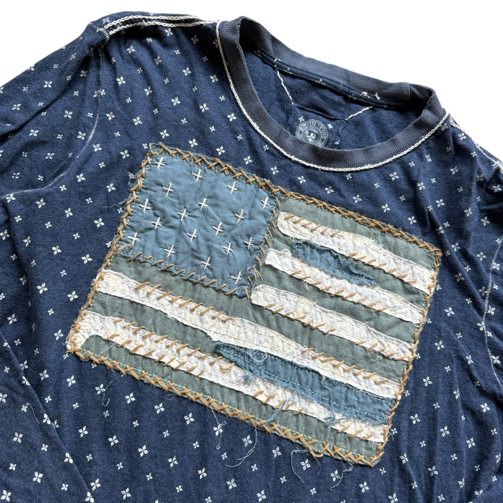 Double D Ranch Womens USA Patchwork American Flag… - image 2